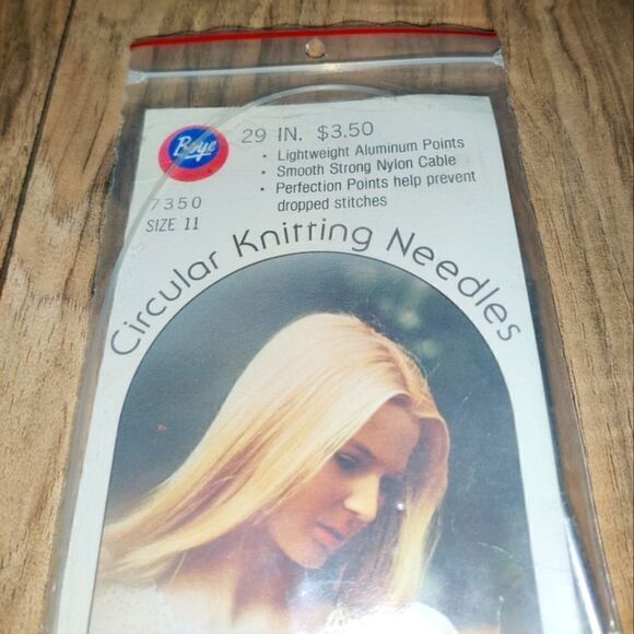 Vintage Aluminum 29” BOYE Circular Knitting Needles Size 11 USA #7350 - Picture 2 of 6